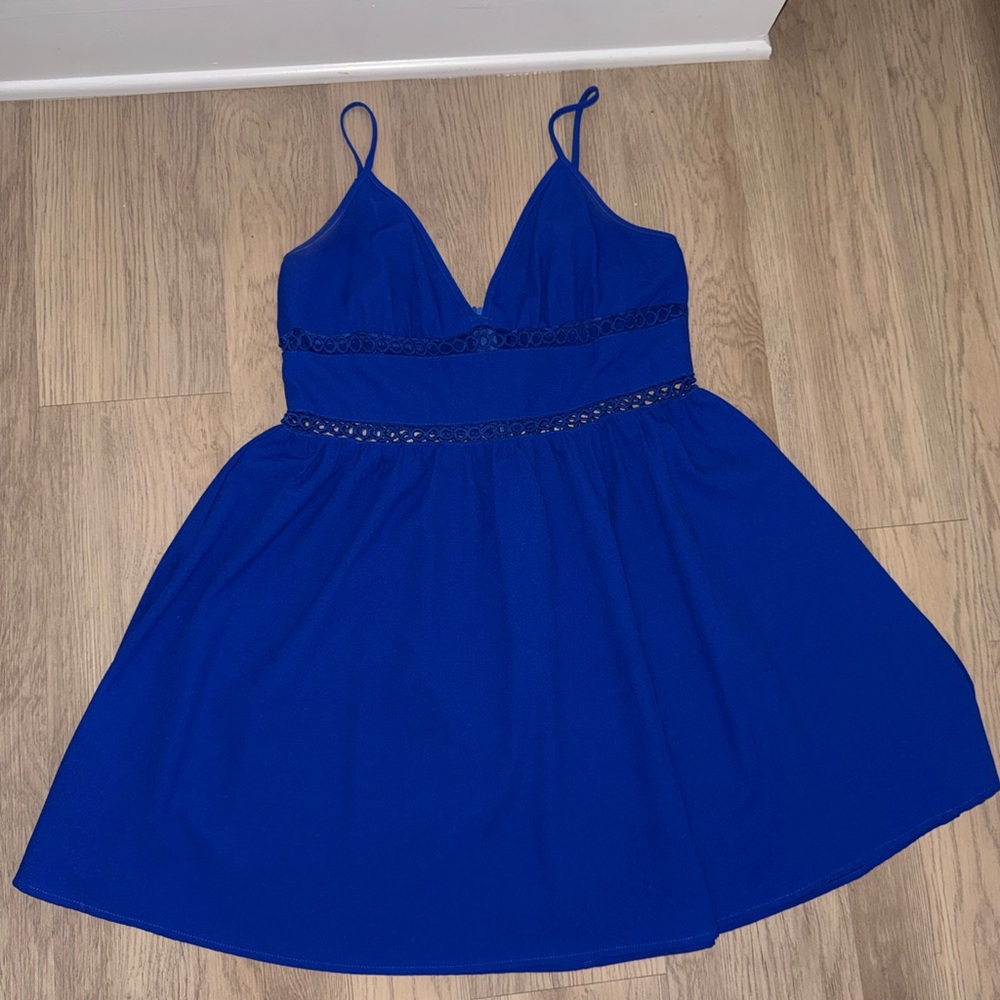 SHEIN Royal Blue Mini Dress
